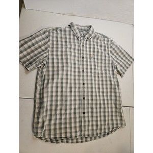 Carhartt Mens Essential Plaid Shirt XL Relaxed Fit Short Sleeve Large 104174